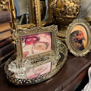 Elegant Gold Ornate Picture Frame